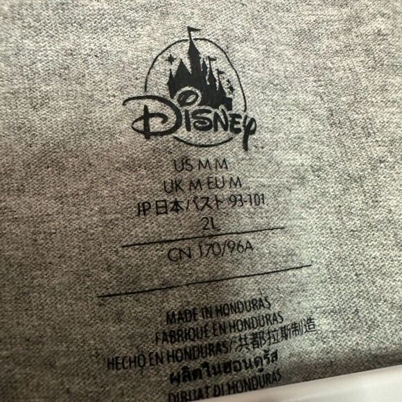 Disney I Love Pluto Short Sleeve Tee Shirt Woman's M Gray Cotton Casual Mickey - Picture 3 of 5